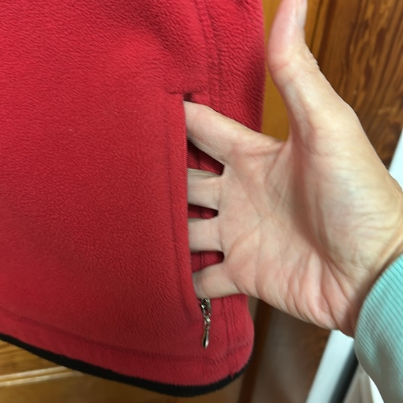 Jane Ashley Casual Lifestyle Soft red XL zip up sweatshirt - Picture 6 of 8